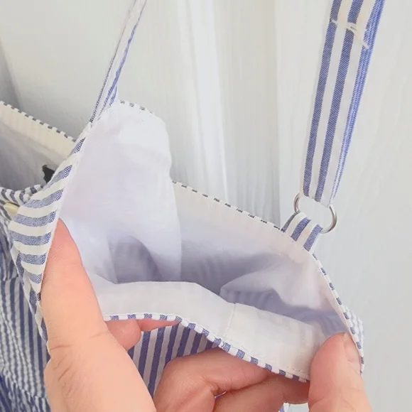 J. Crew Tie-waist midi dress in seersucker, size 2 - Picture 10 of 16